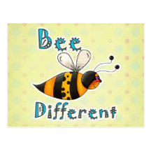 Be Different Spotted Bumble Bee Post Cards