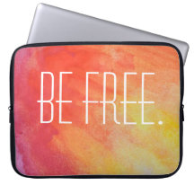 Be Free Tie Dye Laptop Sleeve.