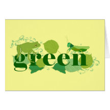 Be Green Greeting Card
