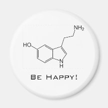 Be Happy! Serotonin  Magnet