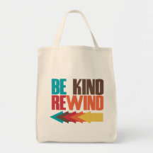 Be Kind Rewind retro 80s humor Bags