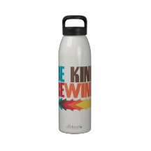 Be Kind Rewind retro 80s humor Water Bottle