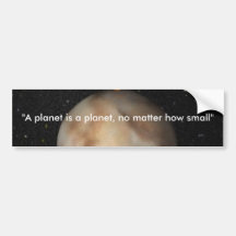 Be kind to Pluto Bumper Sticker