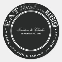 & BE MARRIED | FAVOR STICKERS
