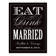 BE MARRIED | SAVE THE DATE ANNOUNCEMENT POST CARD