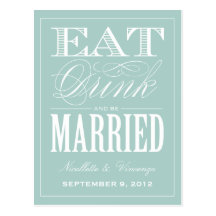 BE MARRIED | SAVE THE DATE ANNOUNCEMENT POSTCARDS