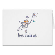 Be Mine Angle Cupid Greeting Cards