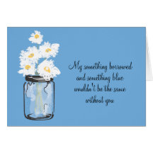 Be My Bridesmad - Mason Jar & Daisies Greeting Card