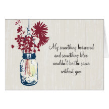 Be My Bridesmad - Mason Jar & Wildflowers Card