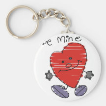 Be My Valentine Heart Key Chains
