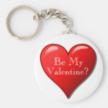 Be My Valentine ? Heart Keychain