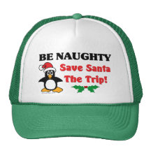 Be Naughty! Save Santa The Trip! Mesh Hats