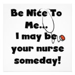 Be Nice Nurse T-shirts and Gifts Invitations