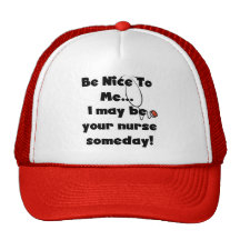 Be Nice Nurse Tshirts and Gifts Mesh Hats
