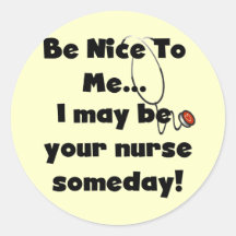 Be Nice Nurse Tshirts and Gifts Stickers