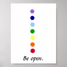 Be Open - Chakra Poster