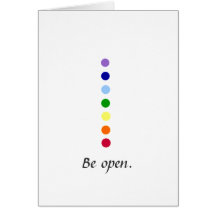 Be Open - Simple Chakra Design Notecards