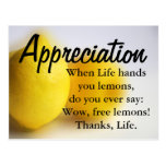 Be thankful and count your blessings postcards