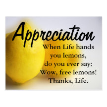 Be thankful and count your blessings postcards
