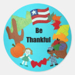 Be Thankful Stickers