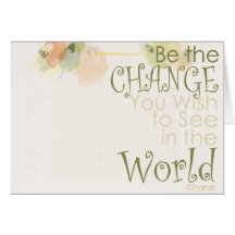 Be the change cards