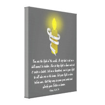 Be The Light Scripture Gallery Wrapped Canvas