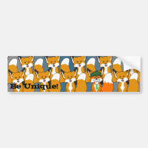 Be Unique! Bumper Sticker