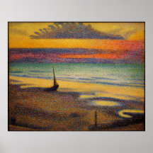 Beach at Heist by Georges Lemmen 1891 Print