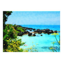 Beach at St. George Bermuda Custom Invite
