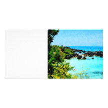 Beach at St. George Bermuda Customized Photo Card