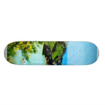 Beach at St. George Bermuda Skate Board Deck
