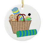 Beach Bag, Towels and Flip Flops Ornament