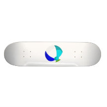 beach ball blue teal green.png skateboard deck