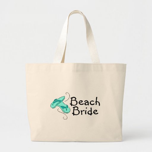Beach Bride (Beach Wedding) Tote Bags