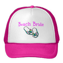 Beach Bride Mesh Hat