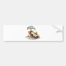 Beach Bum Bumper Sticker