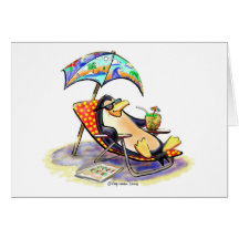 bEaCh bUm Greeting Card