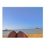 Beach bum postcard