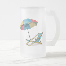 Beach Chair and Umbrella Coffee Mug