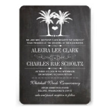 Beach Destination Chalkboard Typography Invite