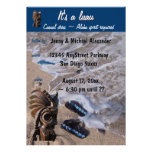 Beach Flip Flop Sandals Luau Personalized Invites