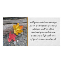 Beach Garden Photo Card Template