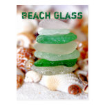 Beach Glass & Seashells Postcard