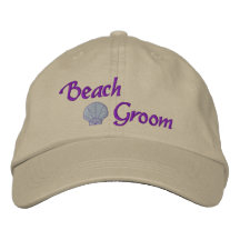 Beach Groom Embroidered Hat
