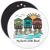 Beach Houses Flair Button
