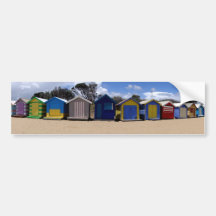 Beach Huts Melbourne 2 Bumper Sticker