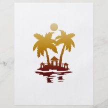 beach island houses sepia invert.png personalized flyer