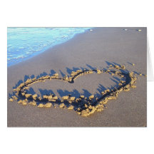 Beach Love Greeting Cards