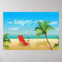 Beach paradise getaway  Print