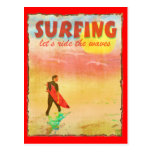 Beach Party Invitation (Surfing) Post Card